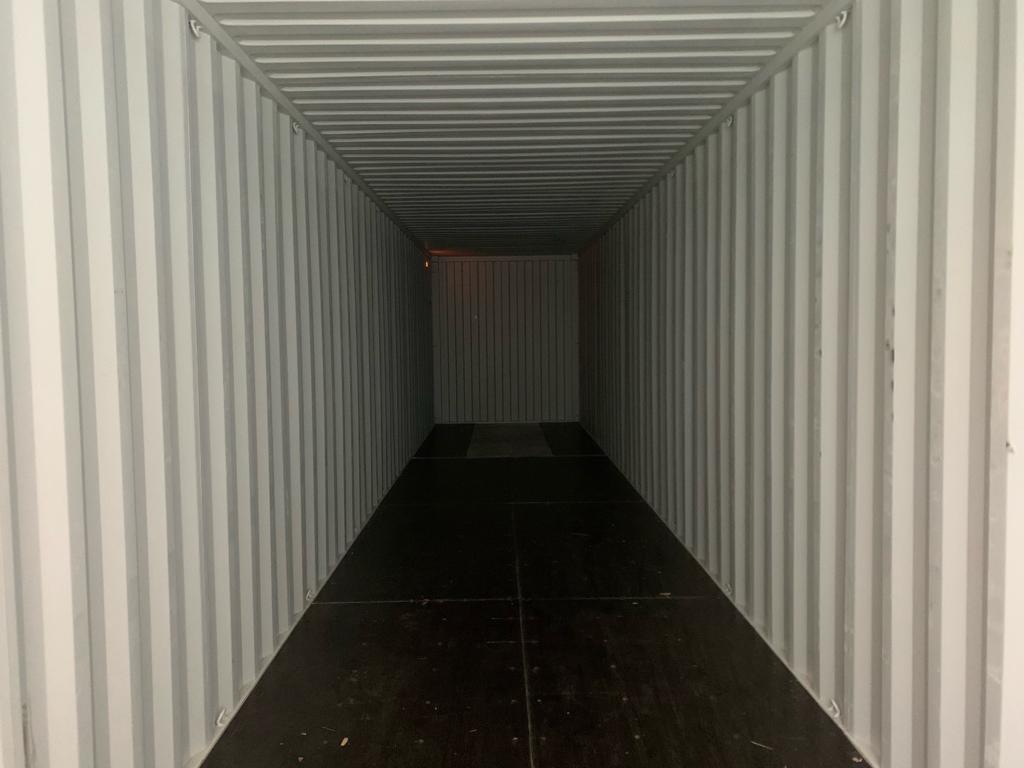 interior of 40 feet long shipping container