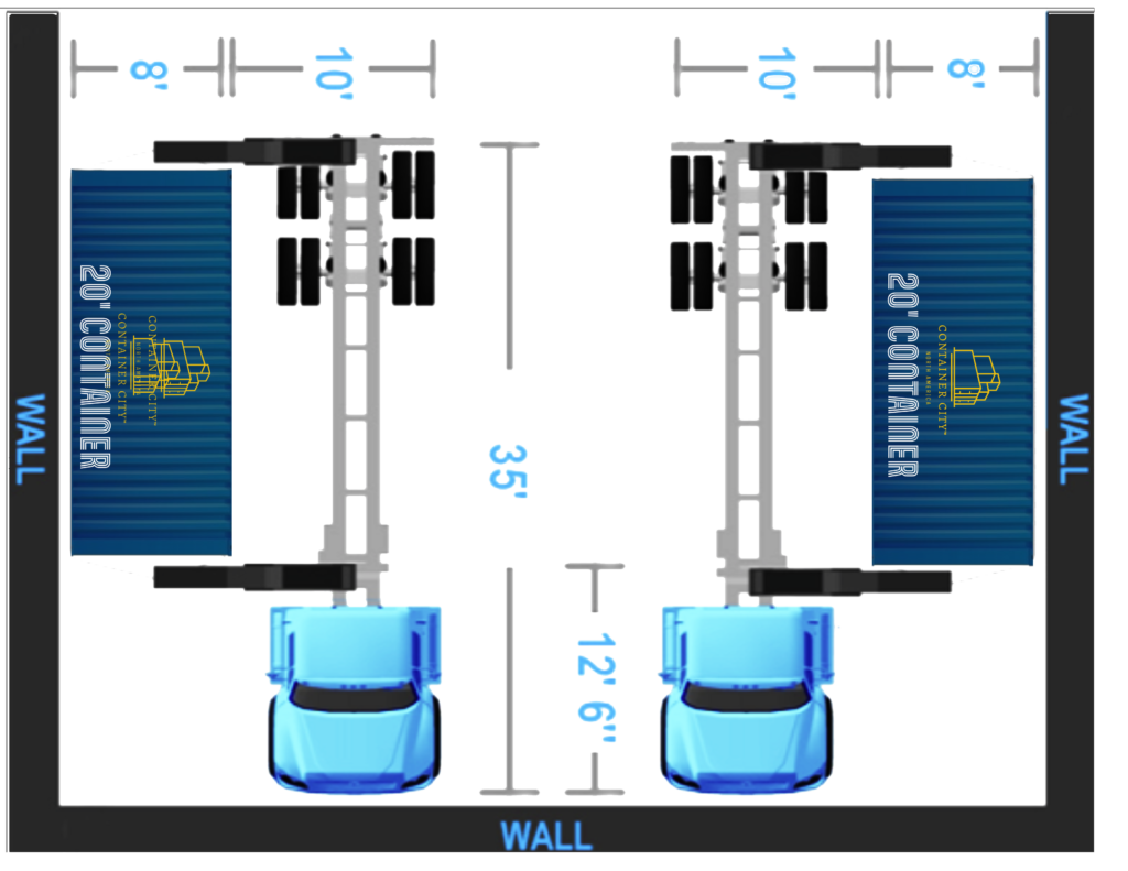 side lift delivery container truck