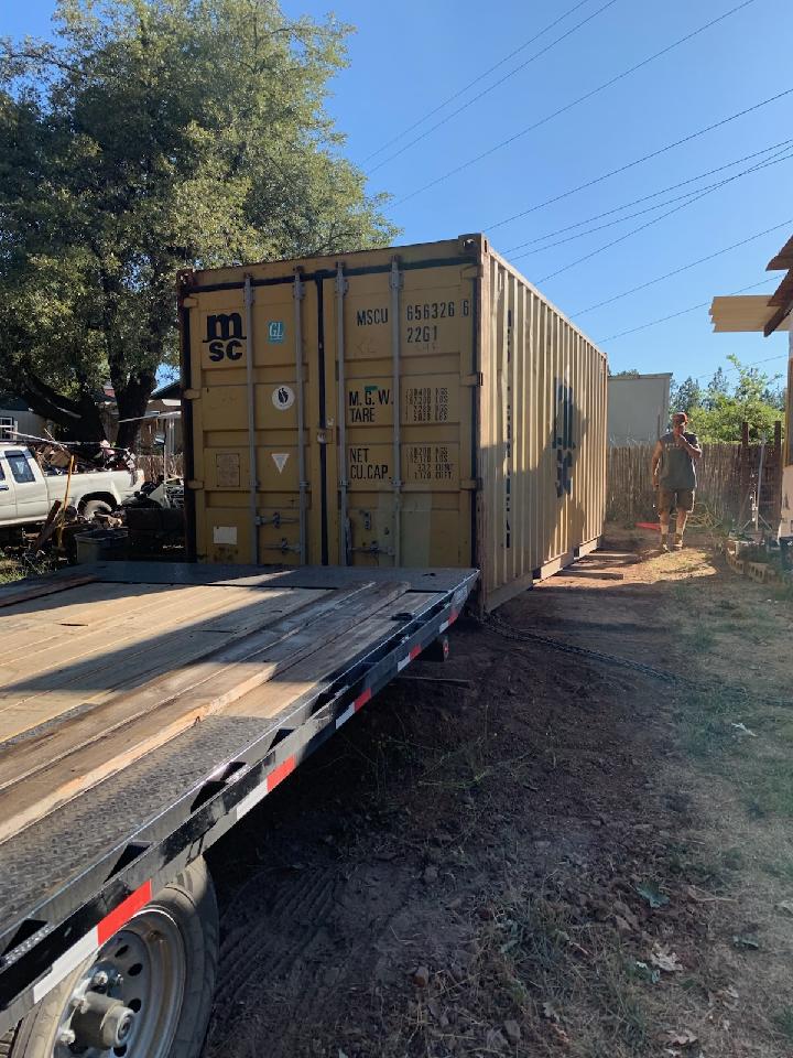 cargo shipping container drop off