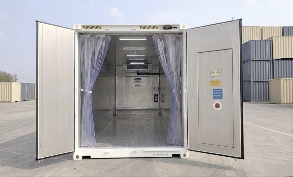 inside refrigerated container