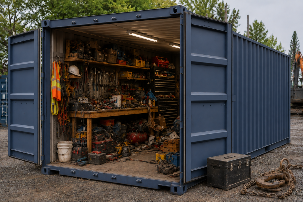 storage container for tools and workshop