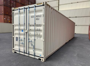 40 foot one trip shipping container in white