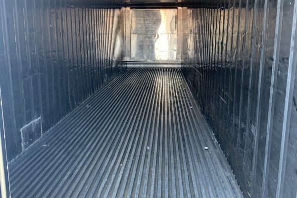 inside refrigerated shipping container metal