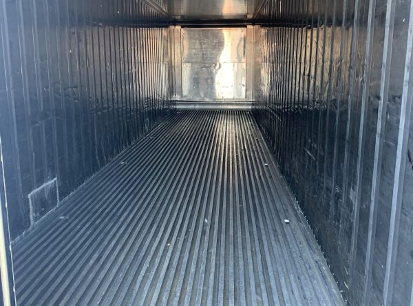 inside refrigerated shipping container metal