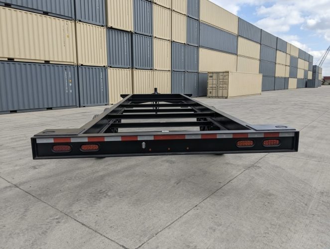 bumper pull chassis for container